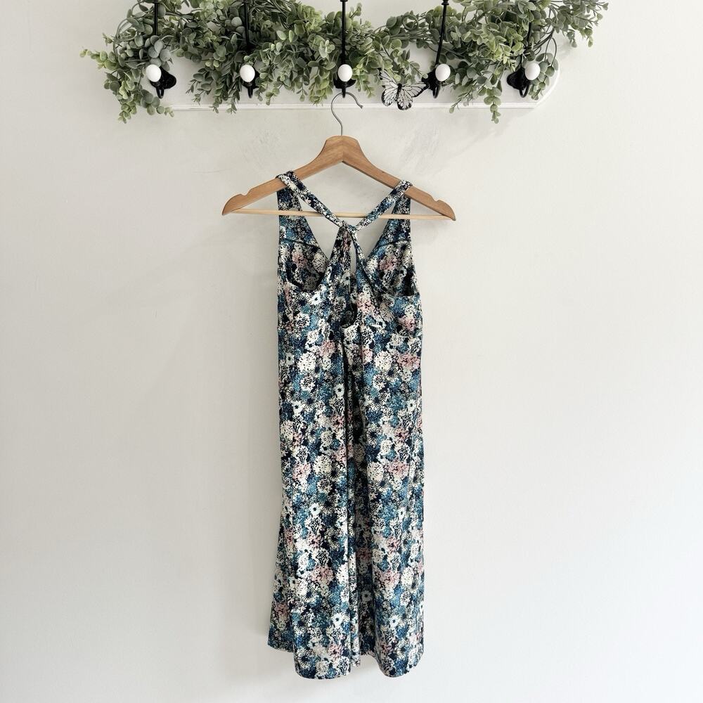 Patagonia Magnolia Spring dress Floral Criss Cross Medium Shelf Bra Athletic V52 - Picture 3 of 4